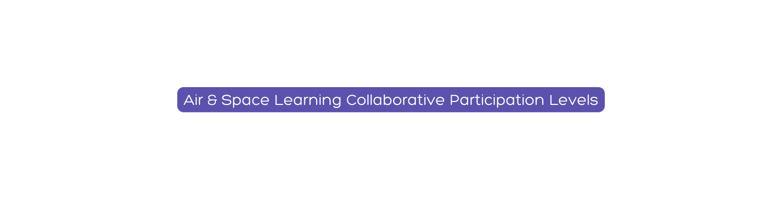 Air Space Learning Collaborative Participation Levels